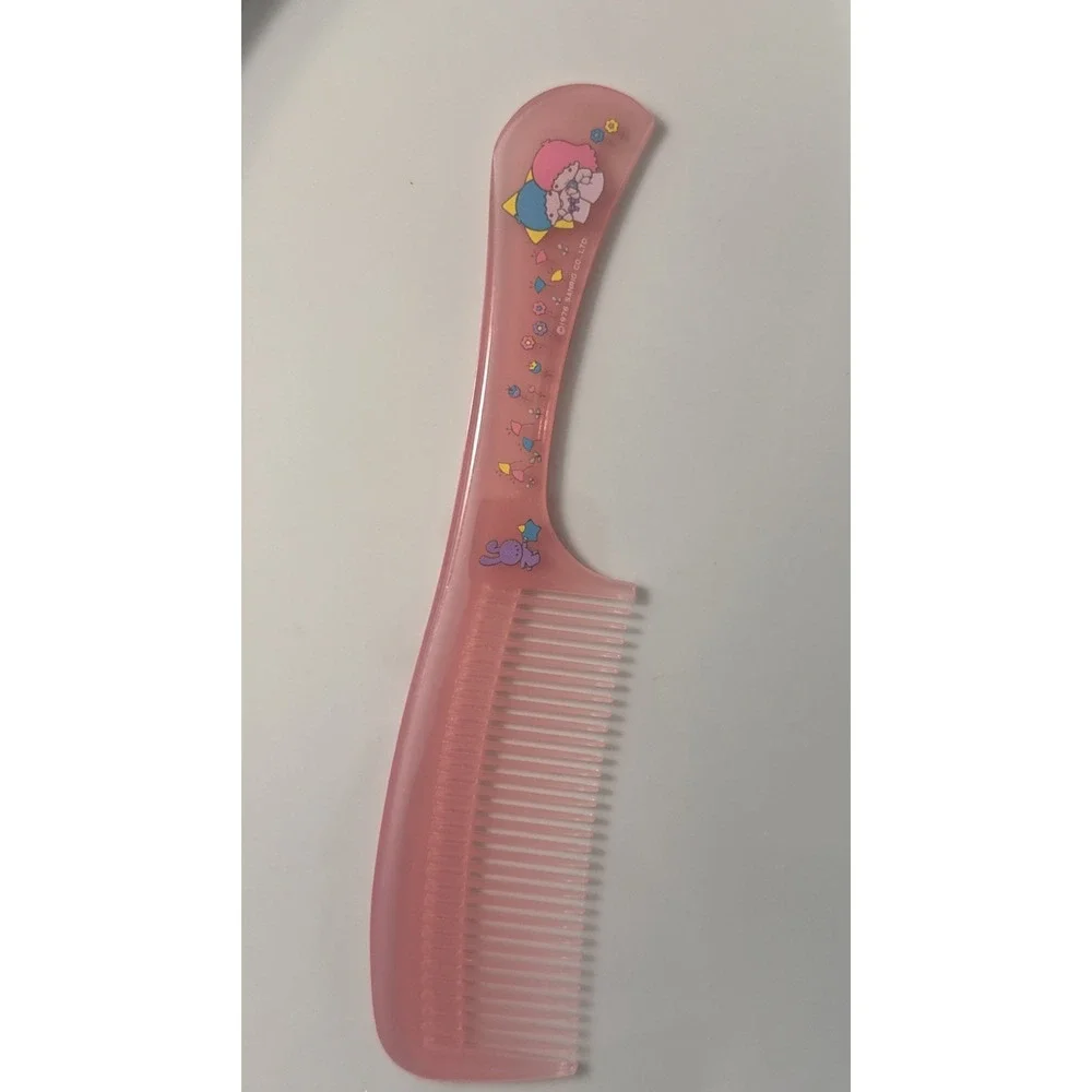 Sanrio Little Twin Stars Retro hair Comb Vintage Rare 70's 1976 PINK Collectible